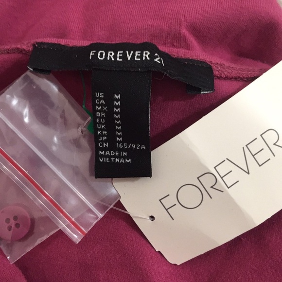 Forever 21 A-Line Magenta Dress size Medium NWT - Picture 7 of 14